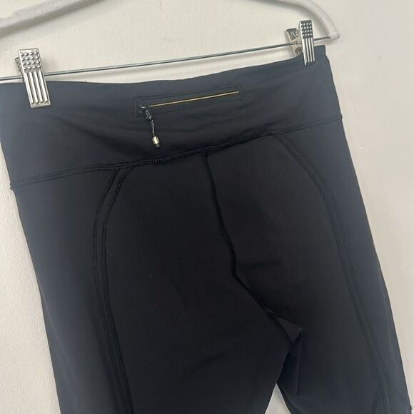 Lululemon Black Leggings w/Polka Dot Detail 8 - Picture 3 of 6